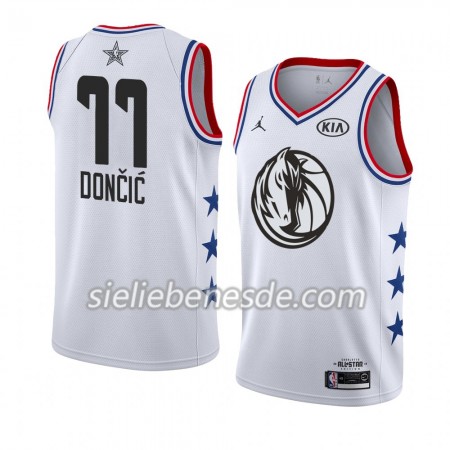 Herren NBA Dallas Mavericks Trikot Luka Doncic 77 2019 All-Star Jordan Brand Weiß Swingman